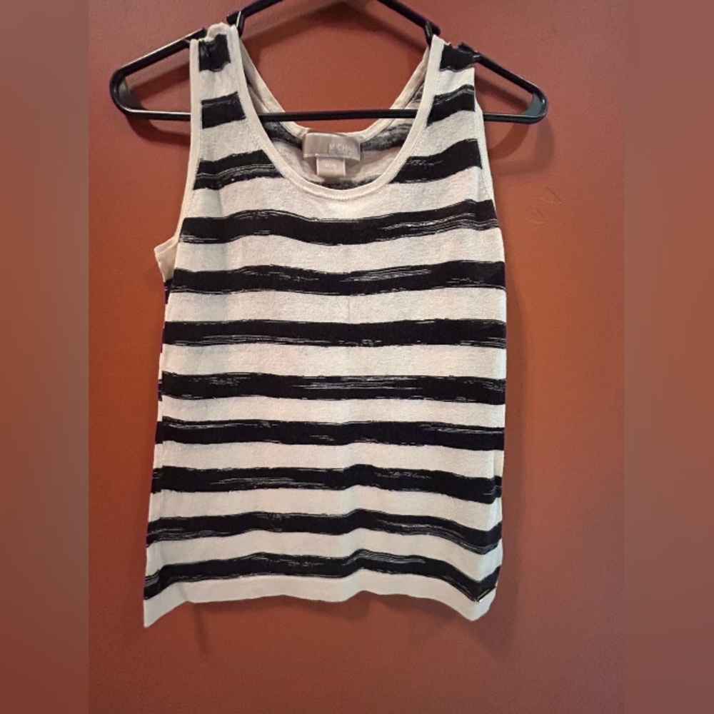 MICHAEL KORS WOMENS STRIPED TANK TOP